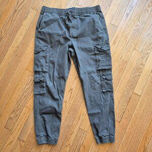 Aeropostale Utility Cargo Jogger Gray Large
